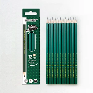 12pcs square shape 2B  pencil